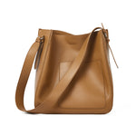 Women's genuine leather square tote bag by Yeha Maison, featuring a sleek design and durable leather construction.
