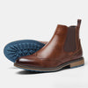 Men's Yeha Maison brogue wingtip Chelsea boots with leather uppers and classic wingtip detailing, stylish and durable footwear.