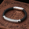 Hand-woven 925 silver cord bracelet from Yeha Maison featuring intricate braided design and adjustable clasp.