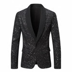 Men's embellished evening blazer by Yeha Maison featuring intricate detailing and tailored fit, perfect for formal occasions.