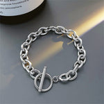 Men's S925 silver Cuban chain bracelet featuring a bold, polished design with a secure clasp, by Yeha Maison.