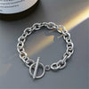 Men's S925 silver Cuban chain bracelet featuring a bold, polished design with a secure clasp, by Yeha Maison.
