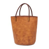 Women's retro cowhide cylindrical messenger bag by Yeha Maison, featuring a stylish leather design with a shoulder strap.