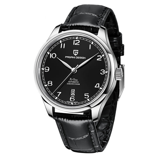 Men's Sapphire Glass Mechanical Calendar Watch by Yeha Maison featuring a sleek dial and classic design.