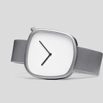 Yeha Maison Milan Mesh Organic-Dial minimalist watch with a sleek mesh band and clean, modern design.