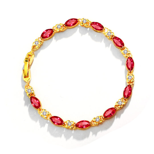 Yeha Maison 24K gold plated beaded bracelet, elegant jewelry piece with shiny gold beads on a delicate strand.