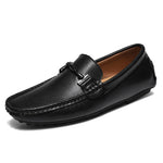 Men's burnished leather monk loafer with single buckle from Yeha Maison, showcasing polished finish and classic slip-on shoe style.