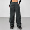Women’s oversized cargo pants with multiple pockets by Yeha Maison, featuring a relaxed fit and utilitarian style.