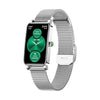 Women's Yeha Maison smart watch with heart rate monitor, featuring a sleek black band and digital display.