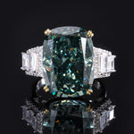 Yeha Maison high carbon diamond ice-cut statement ring featuring a bold, sparkling jewelry design with intricate detailing.