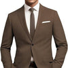 Men's slim fit two-piece suit by Yeha Maison, featuring a single-button blazer and matching trousers, formal and stylish.