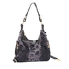 Women's textured cowhide crossbody shoulder bag by Yeha Maison, showing the stylish bag with textured leather and adjustable strap.