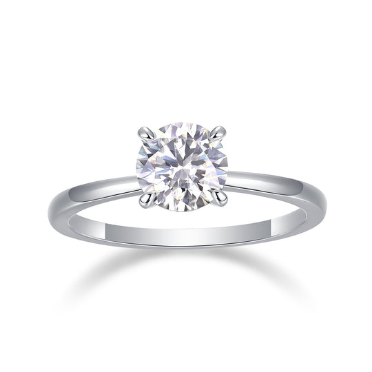Oath 1–2ct Moissanite wedding ring in S925 silver featuring sparkling gemstones, elegant jewelry from Yeha Maison.