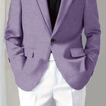 Men's tonal Glen plaid blazer by Yeha Maison, single-button design, tailored fit, featuring classic plaid pattern and structured lapel.