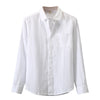 Men's loose-fit linen long-sleeve shirt by Yeha Maison, light and breathable fabric, shown in a relaxed fit with collar and button details.